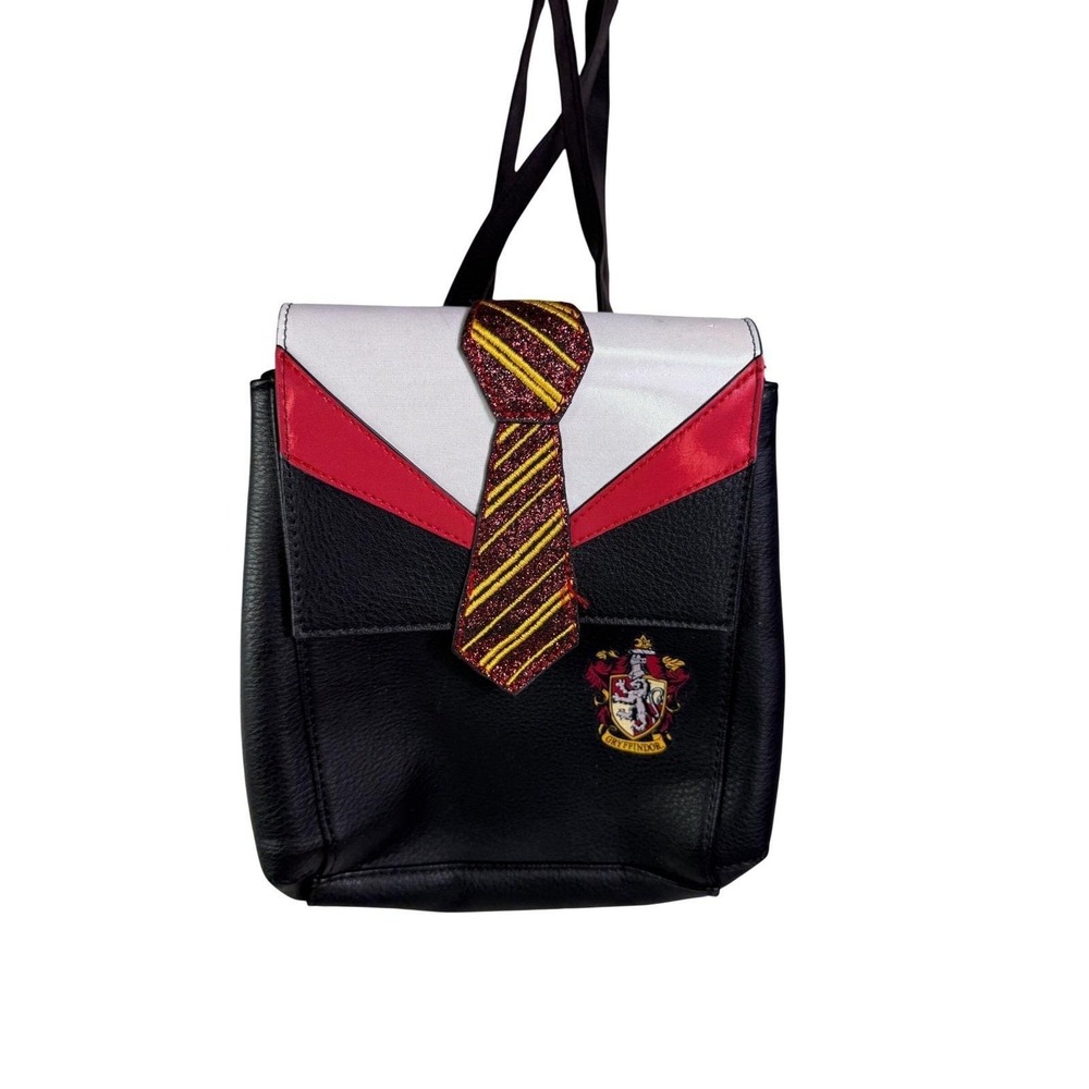 Danielle Nicole Harry Potter Gryffindor Mini Backpack Black Red Faux Leather